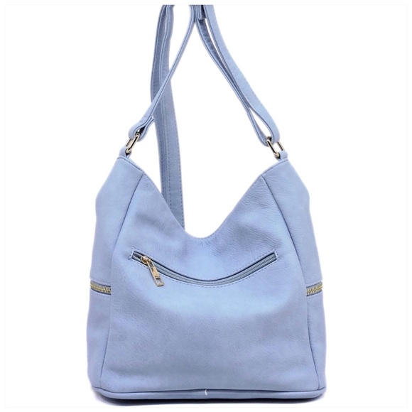 Zip Crossbody Bucket Satchel Blush - Picture 4 of 7